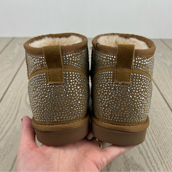 I.N.C. International Concepts Ariee Mini Cold Weather Booties 9M Tan Bling $60 - Picture 6 of 8
